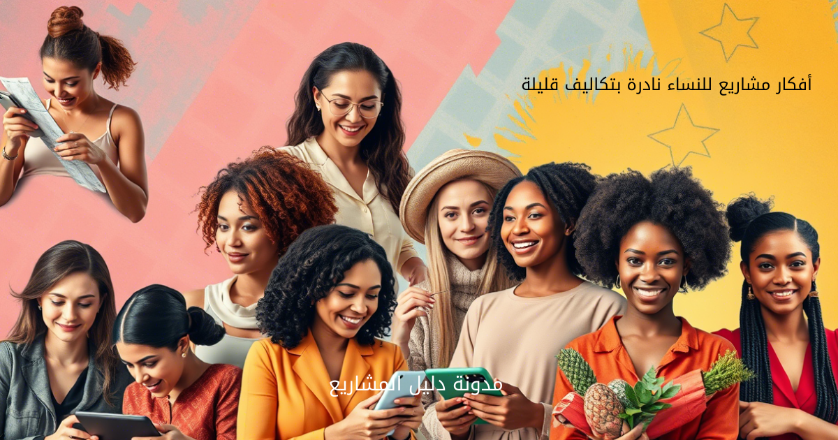 أفكار مشاريع للنساء نادرة بتكاليف قليلة