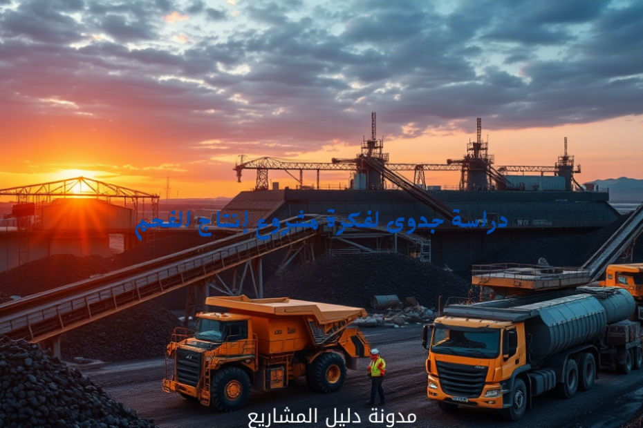 دراسة جدوى لفكرة مشروع إنتاج الفحم