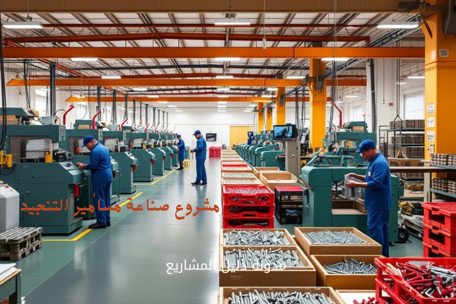 مشروع صناعة مسامير التنجيد